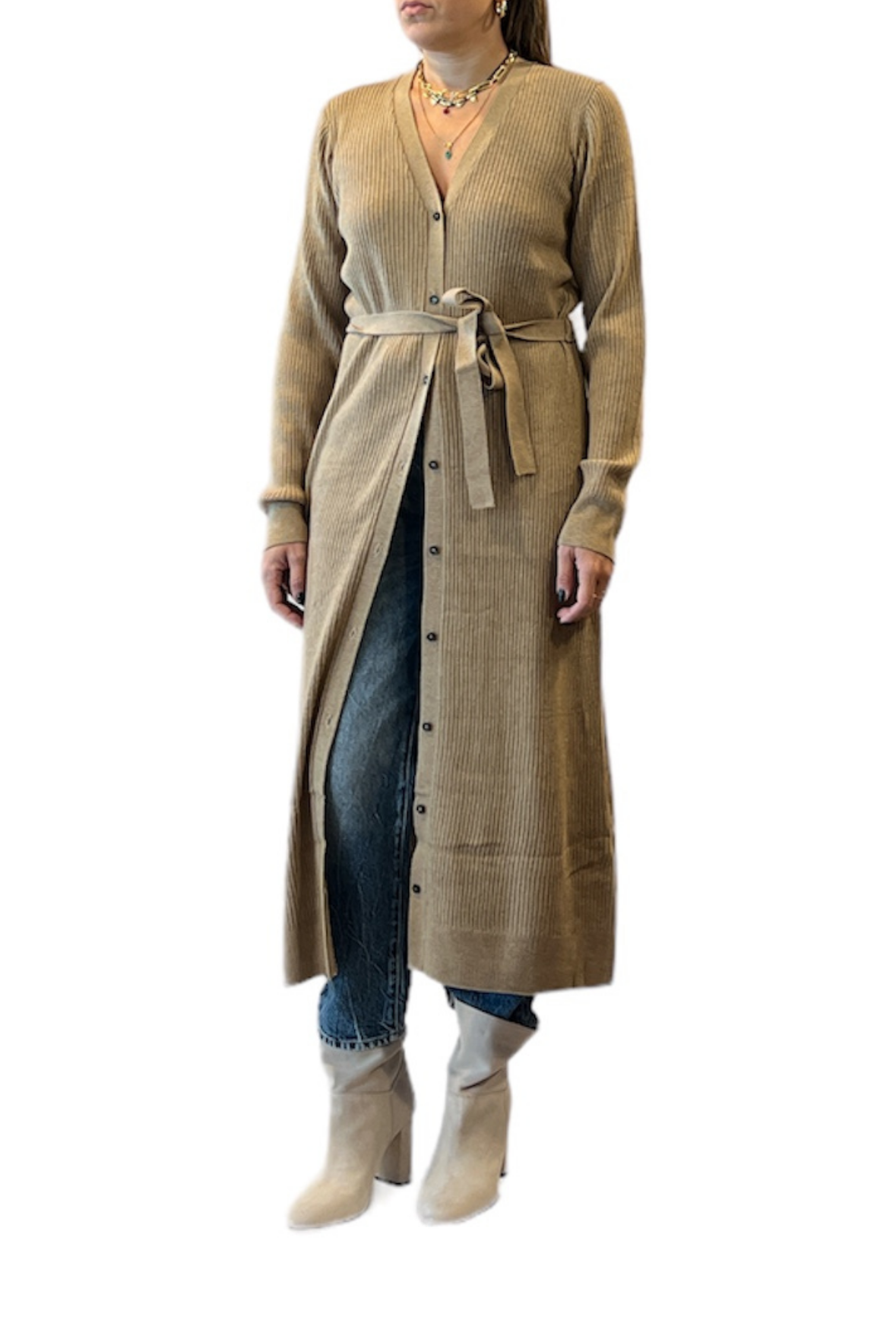 Abito midi in maglia
