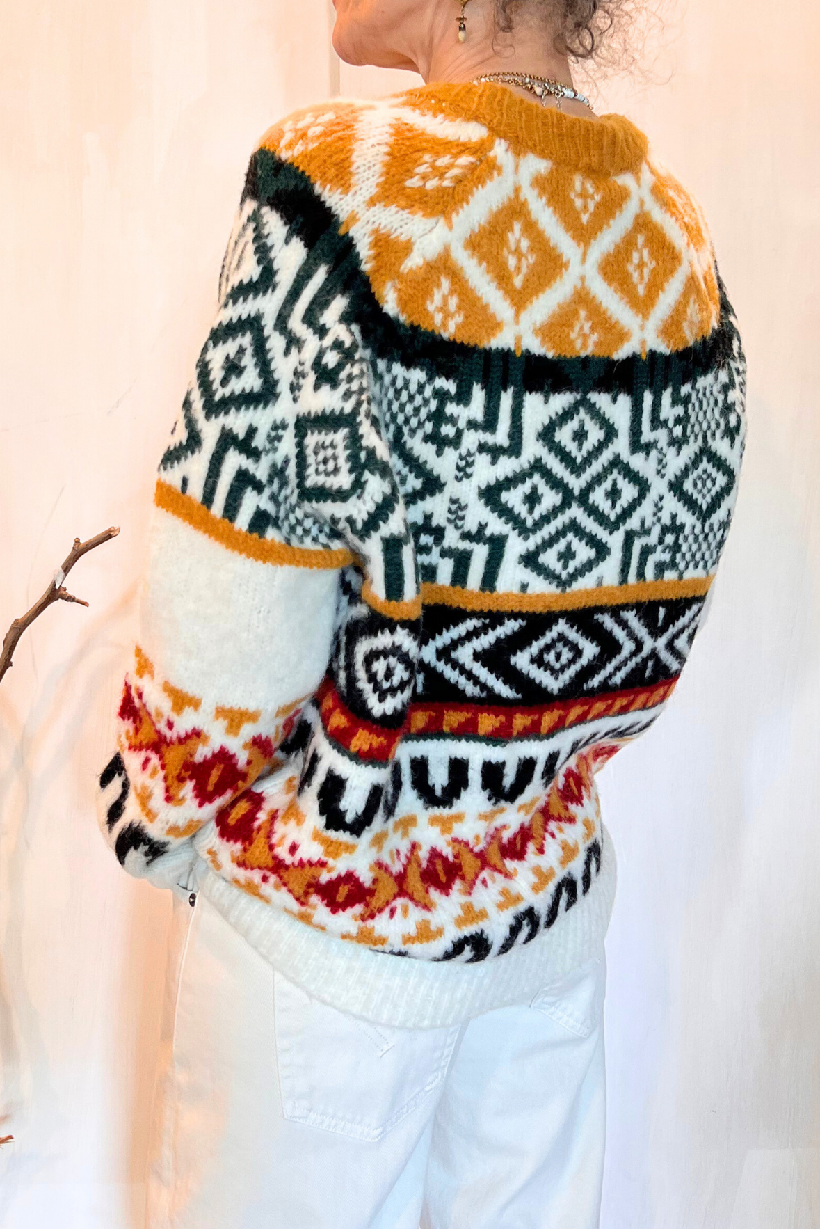 Maglia jaquard over
