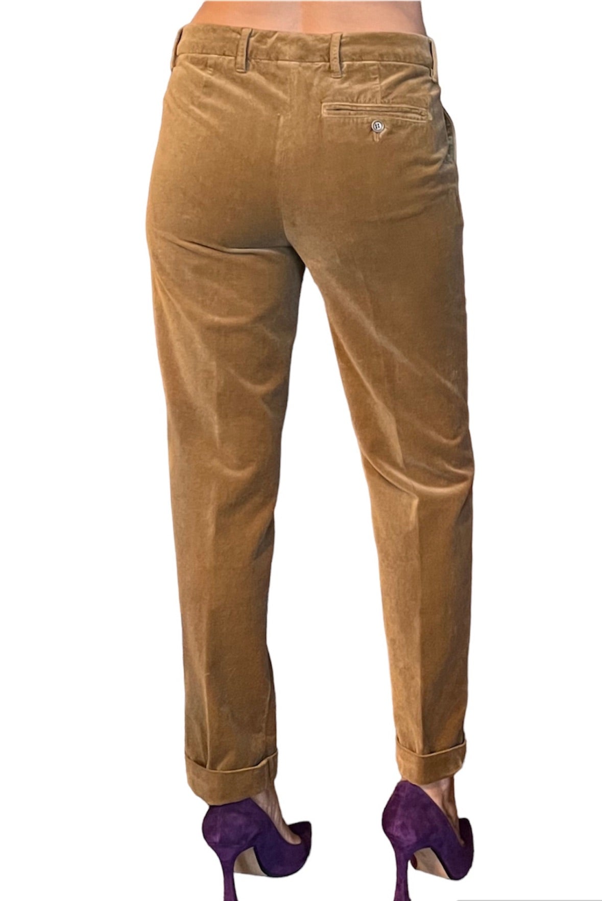 Pantalone chino velluto