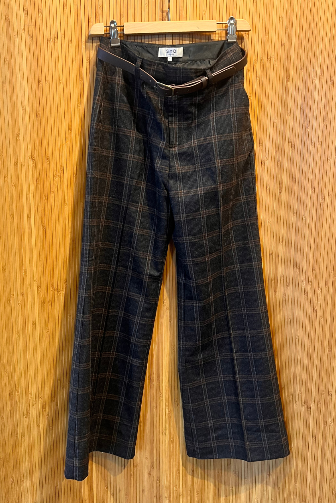 Pantalone scozzese con cintura