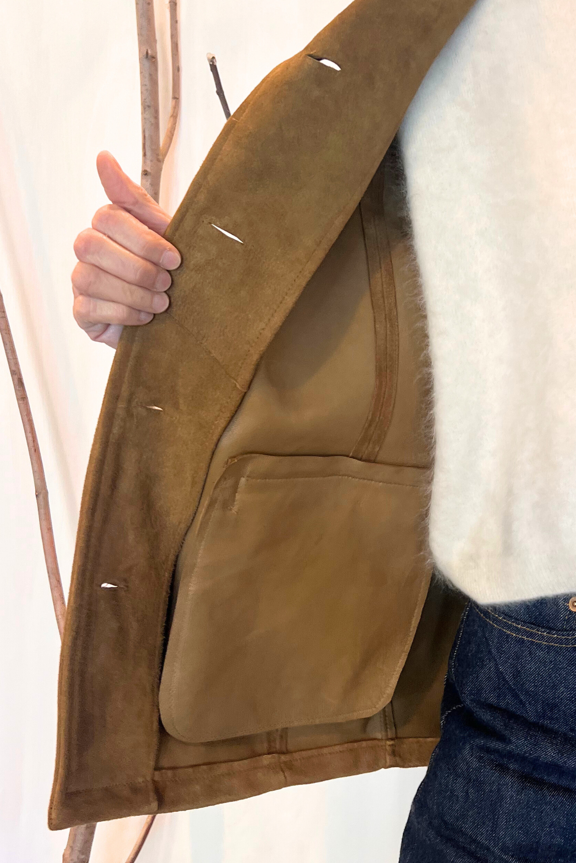 Blazer scamosciato