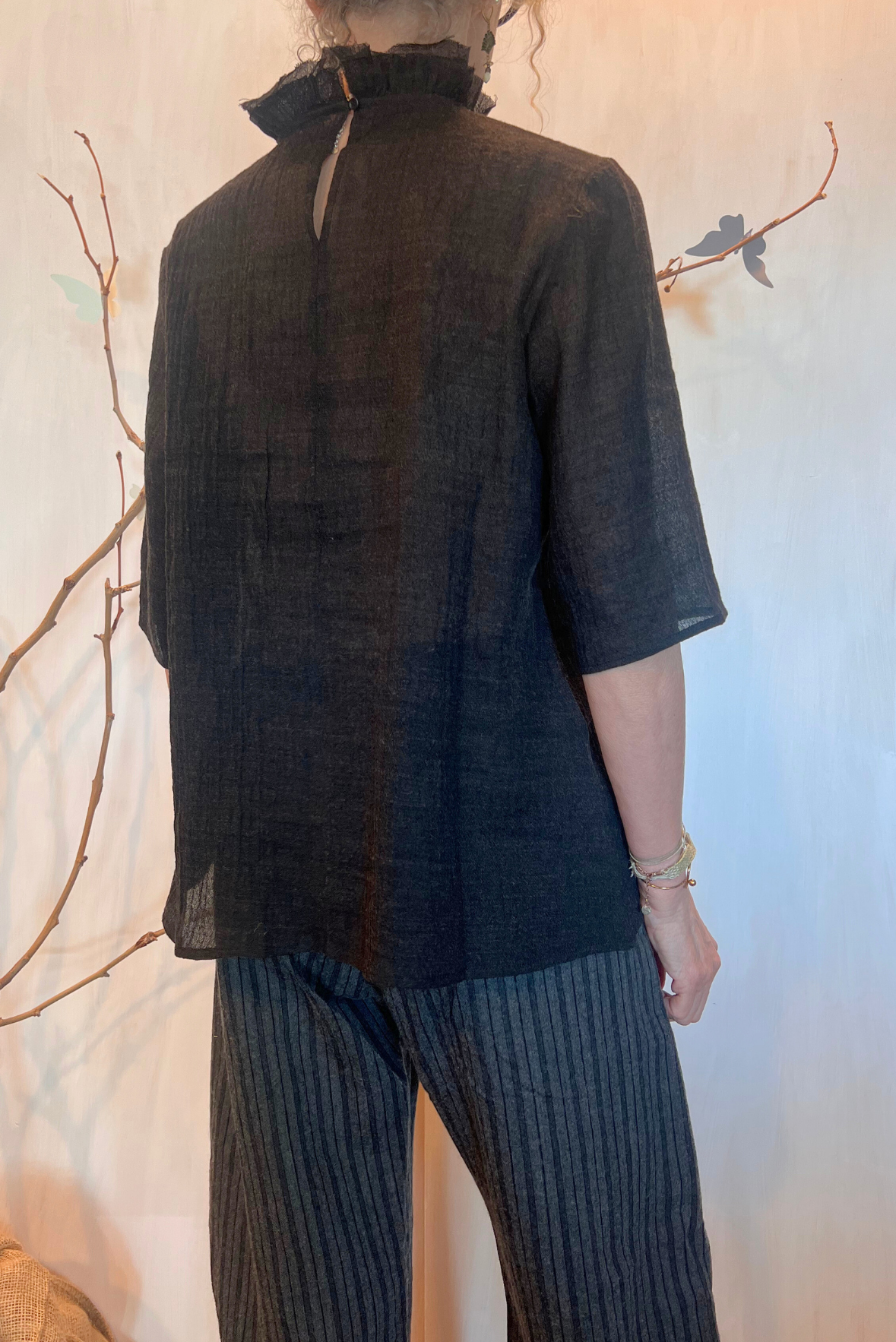 Blusa con rouches