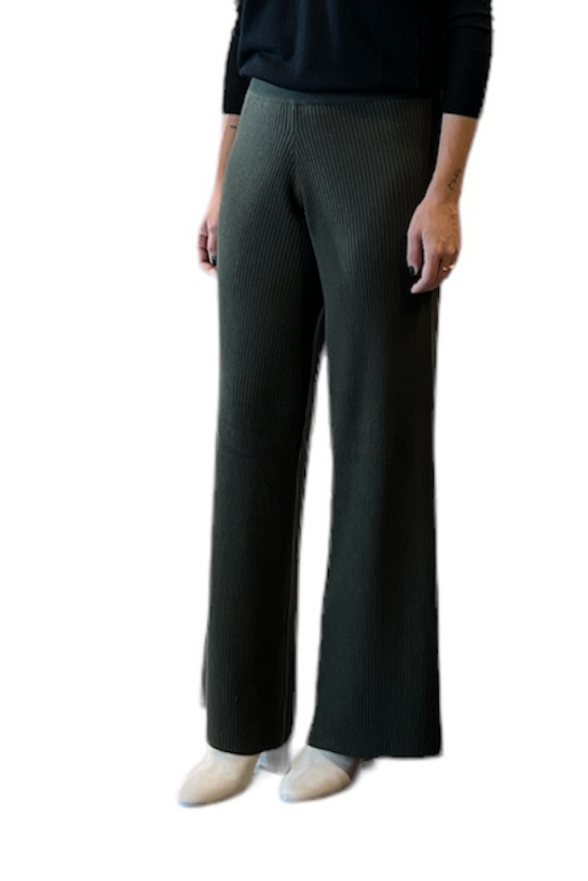 Pantalone palazzo in maglia