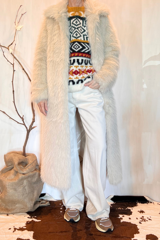 Cappotto in ecopelliccia