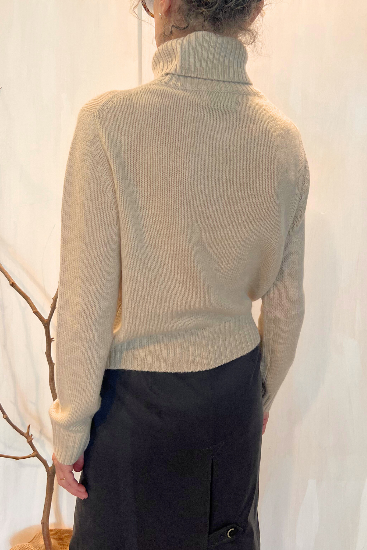 Maglia collo alto in cashmere