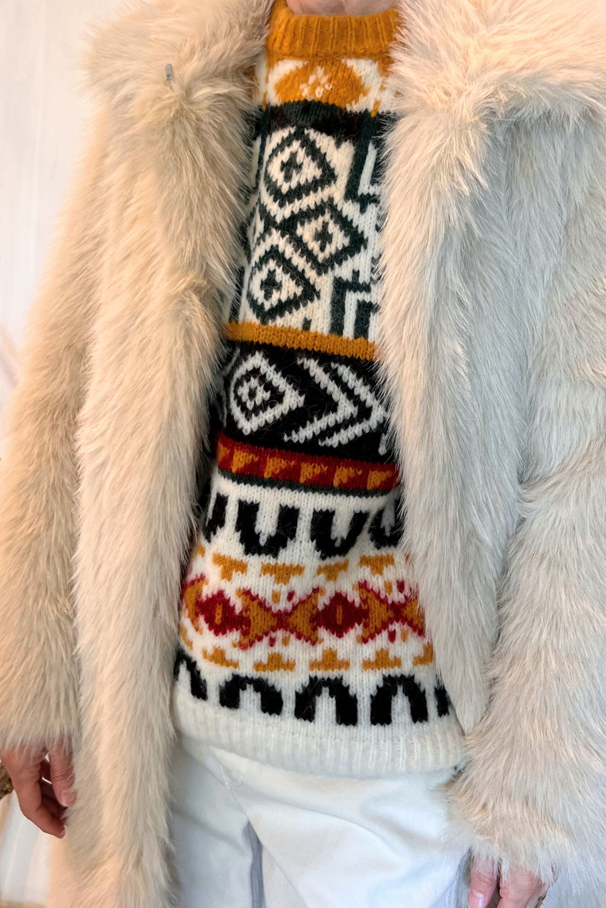Cappotto in ecopelliccia