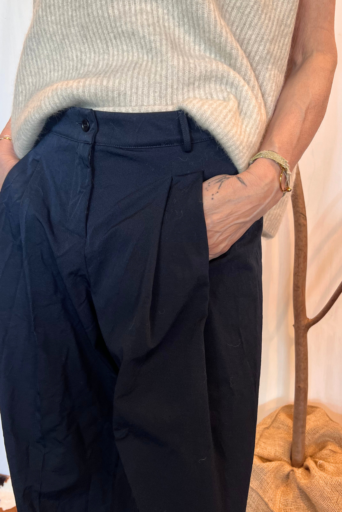 Pantalone con pinces
