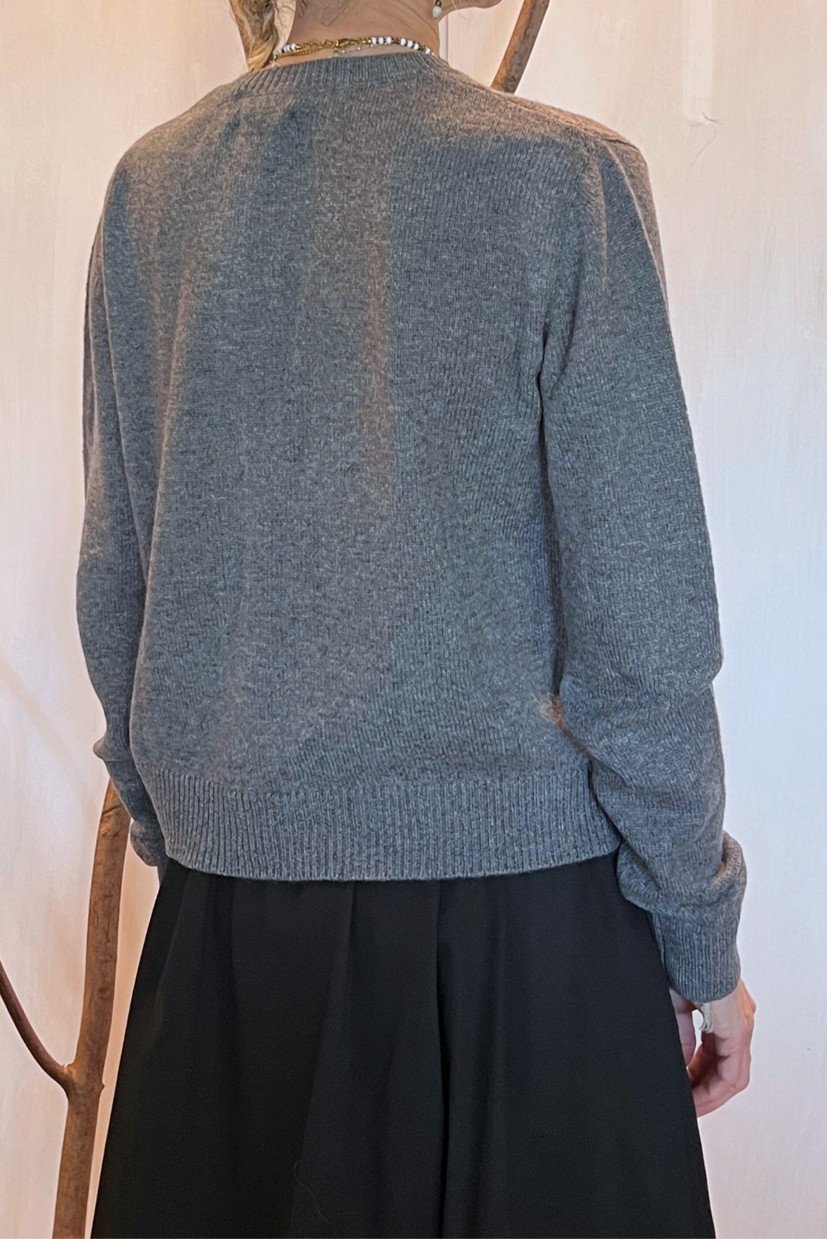 Maglia a giro in cashmere