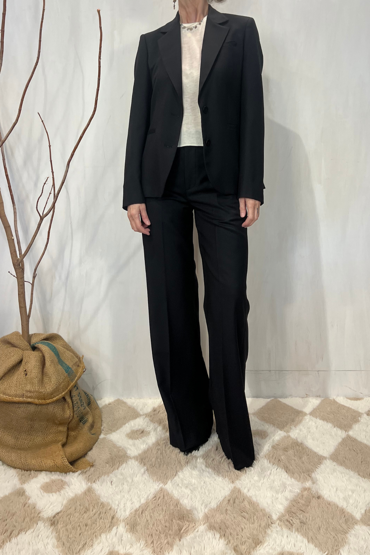 Blazer sfiancato in lana vergine