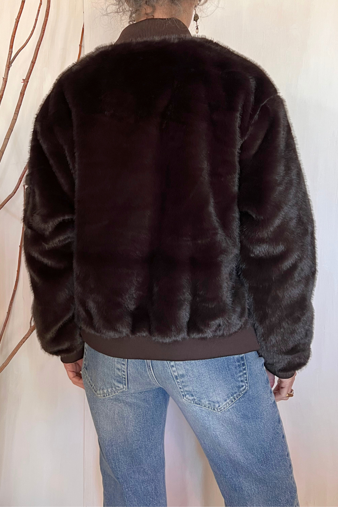 Bomber in ecopelliccia