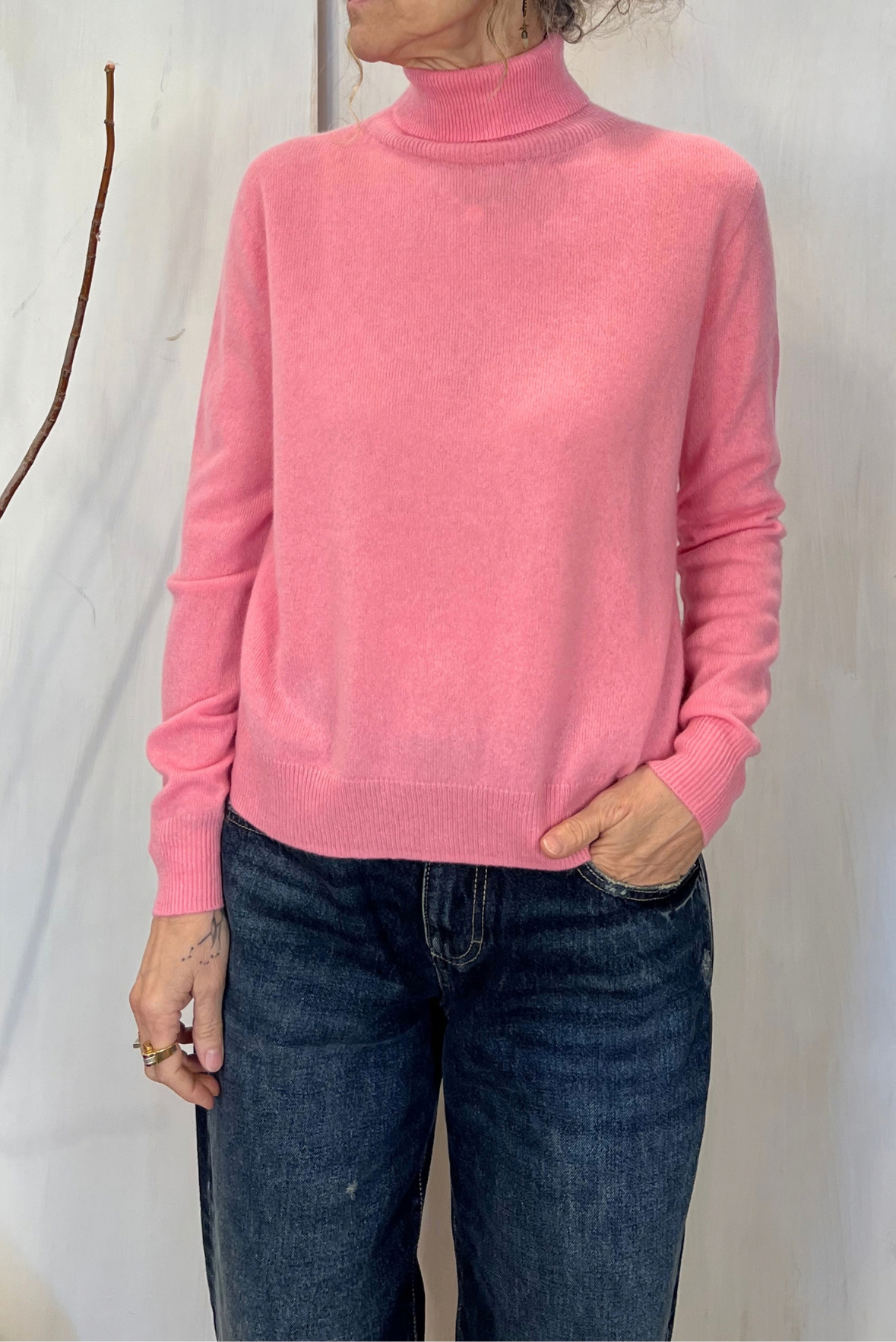 Maglia a collo alto in cashmere
