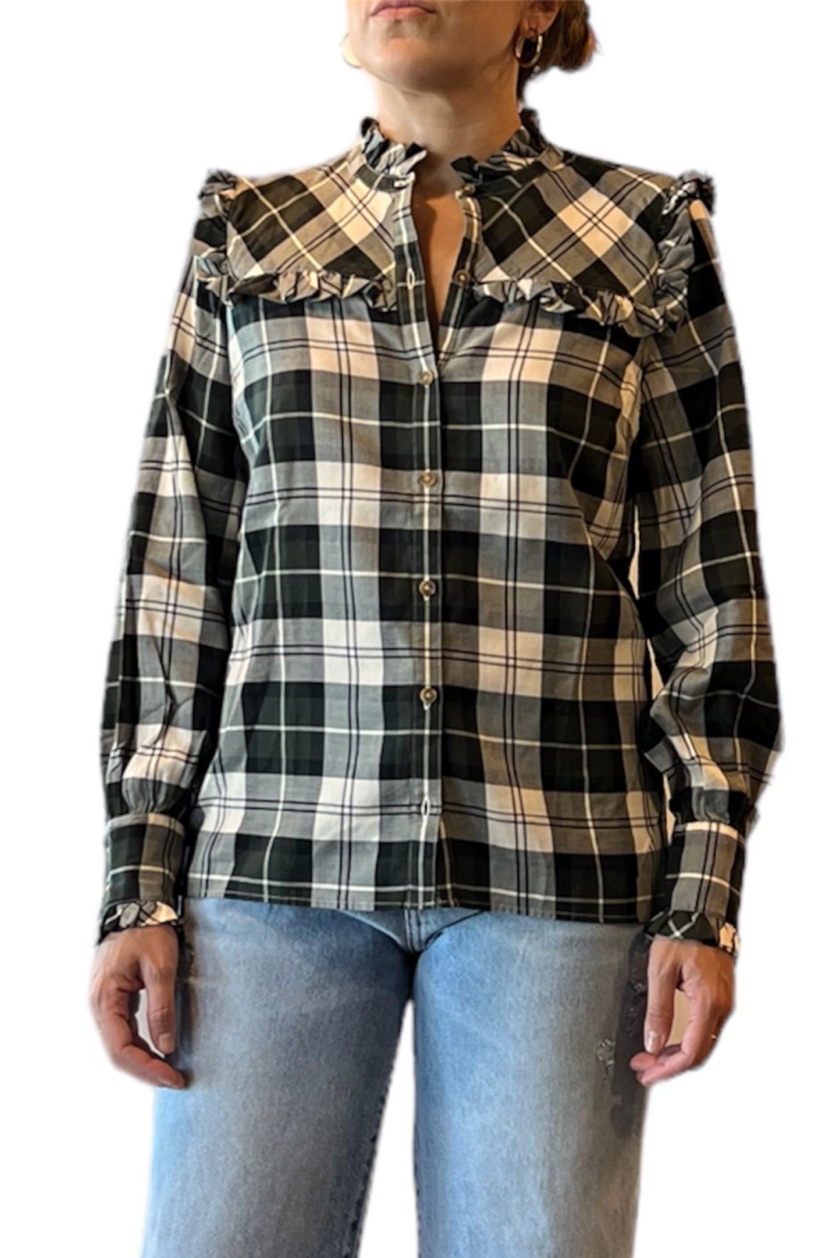 Camicia con rouches