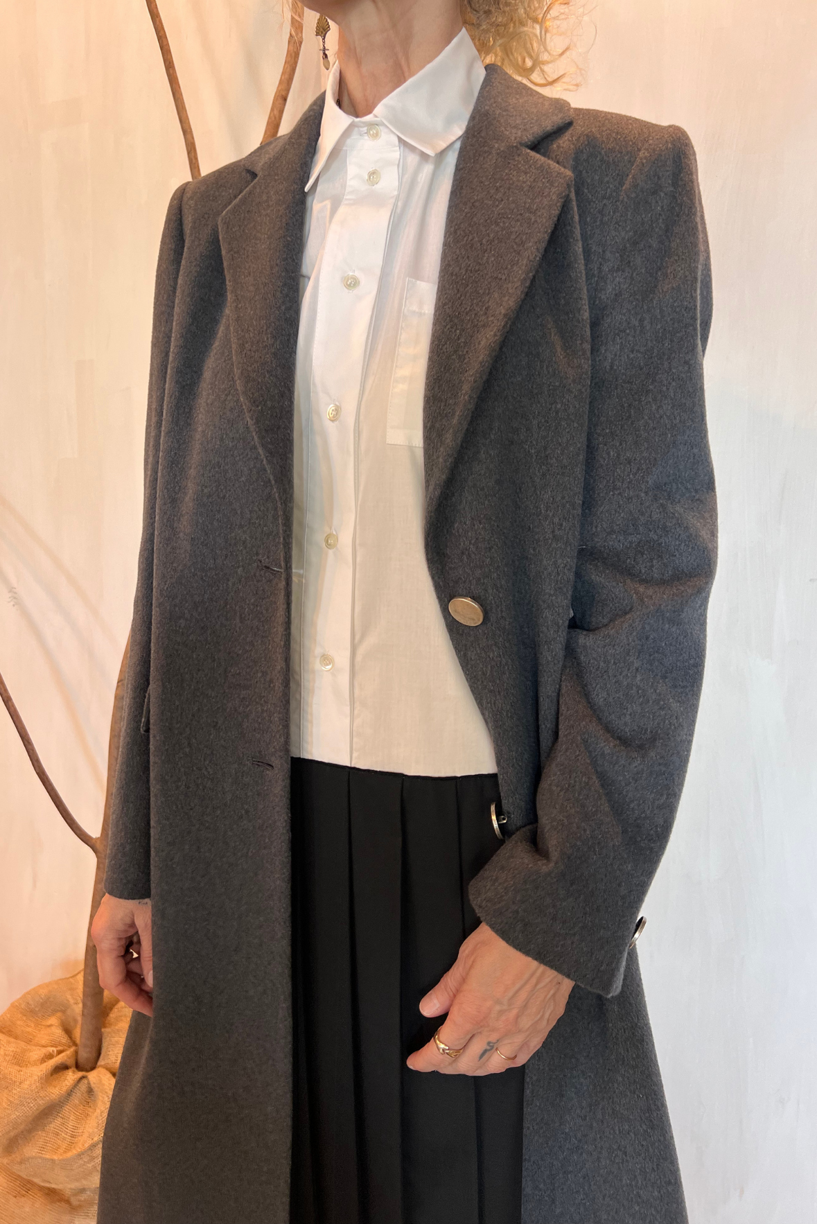 Cappotto in lana misto kashmir
