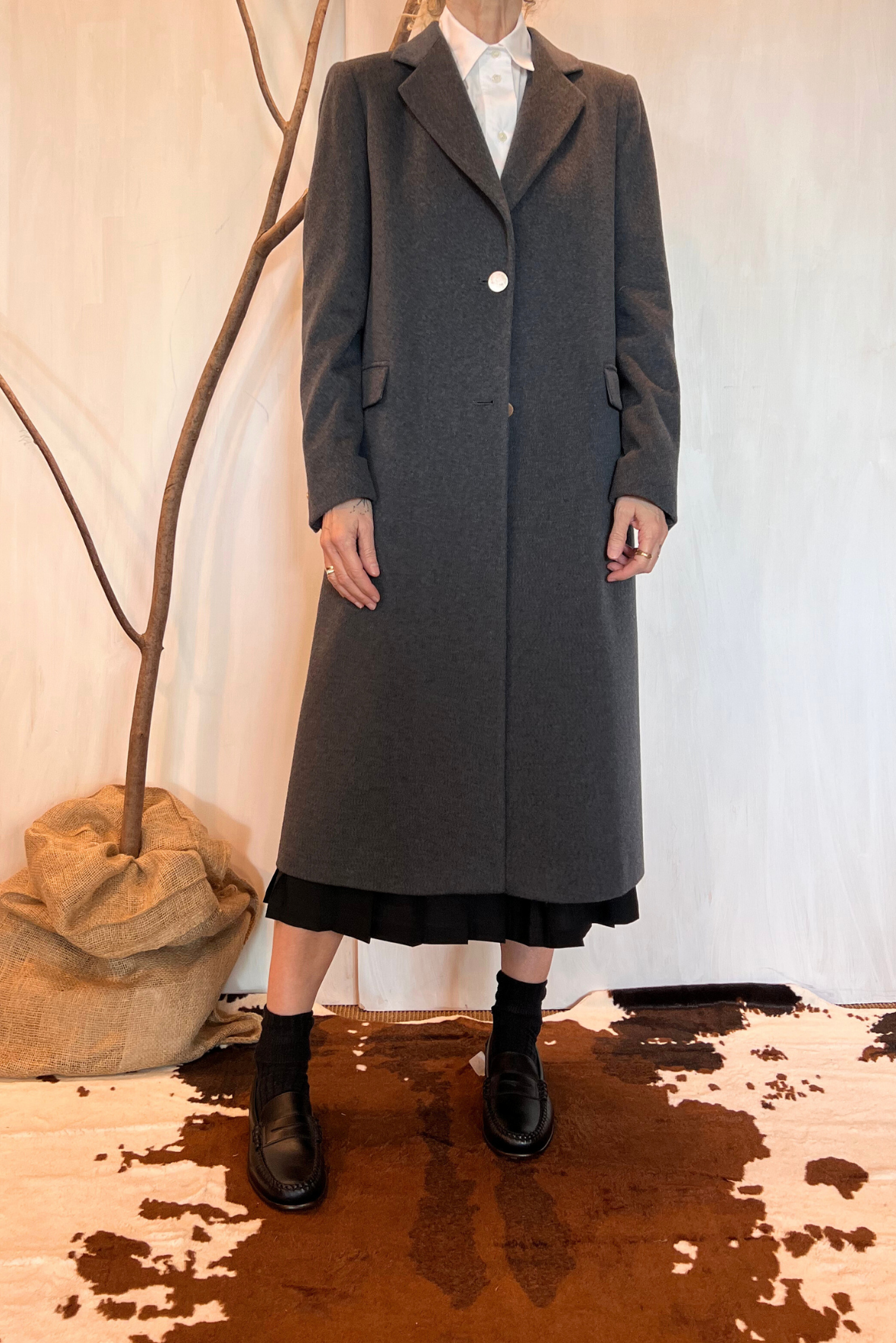 Cappotto in lana misto kashmir