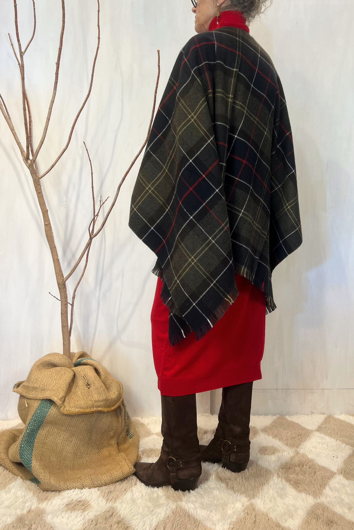 Scialle Staffin motivo tartan