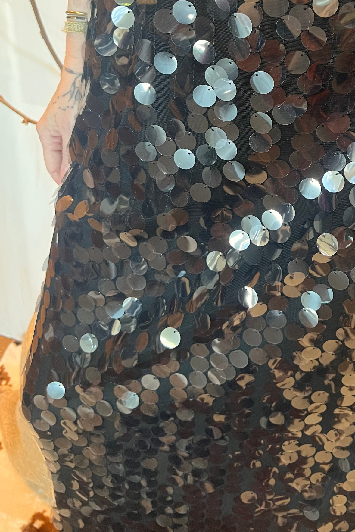 Longuette con paillettes