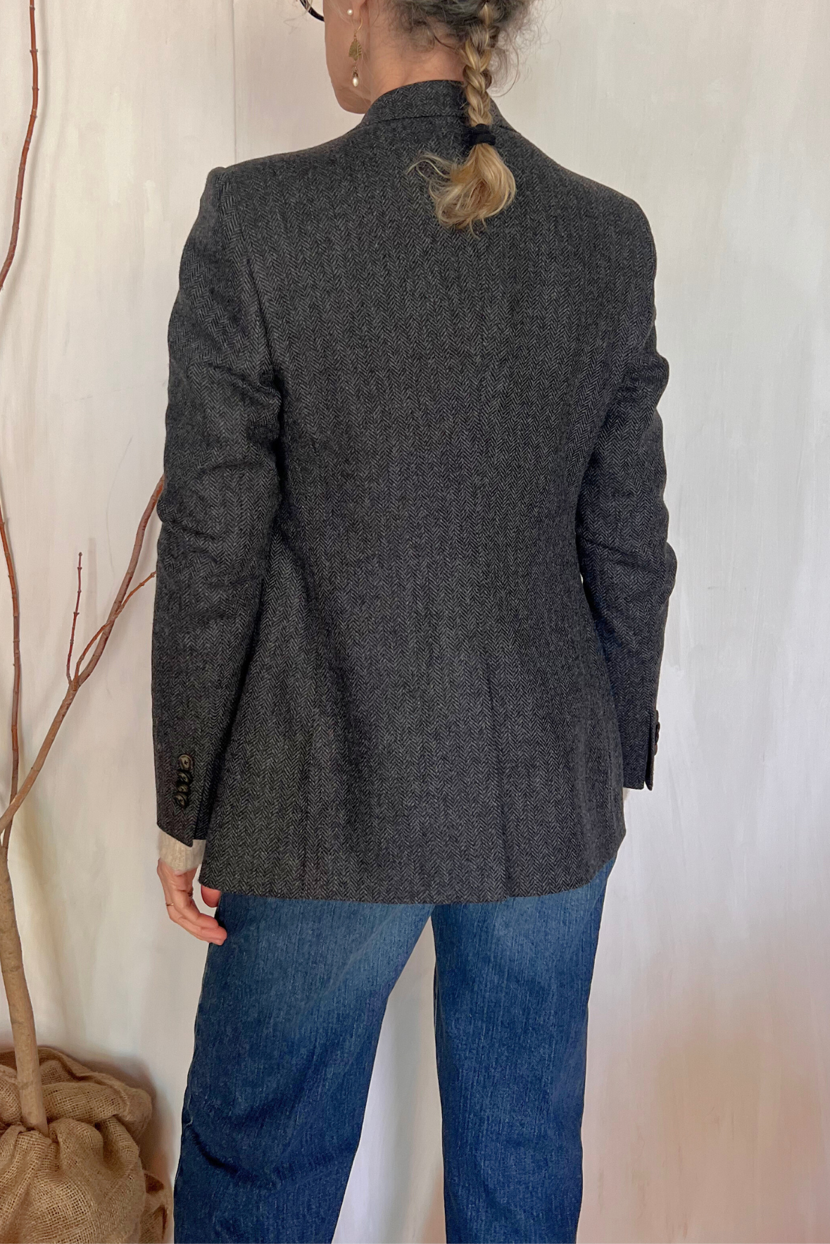 Blazer in lana misto kashmir