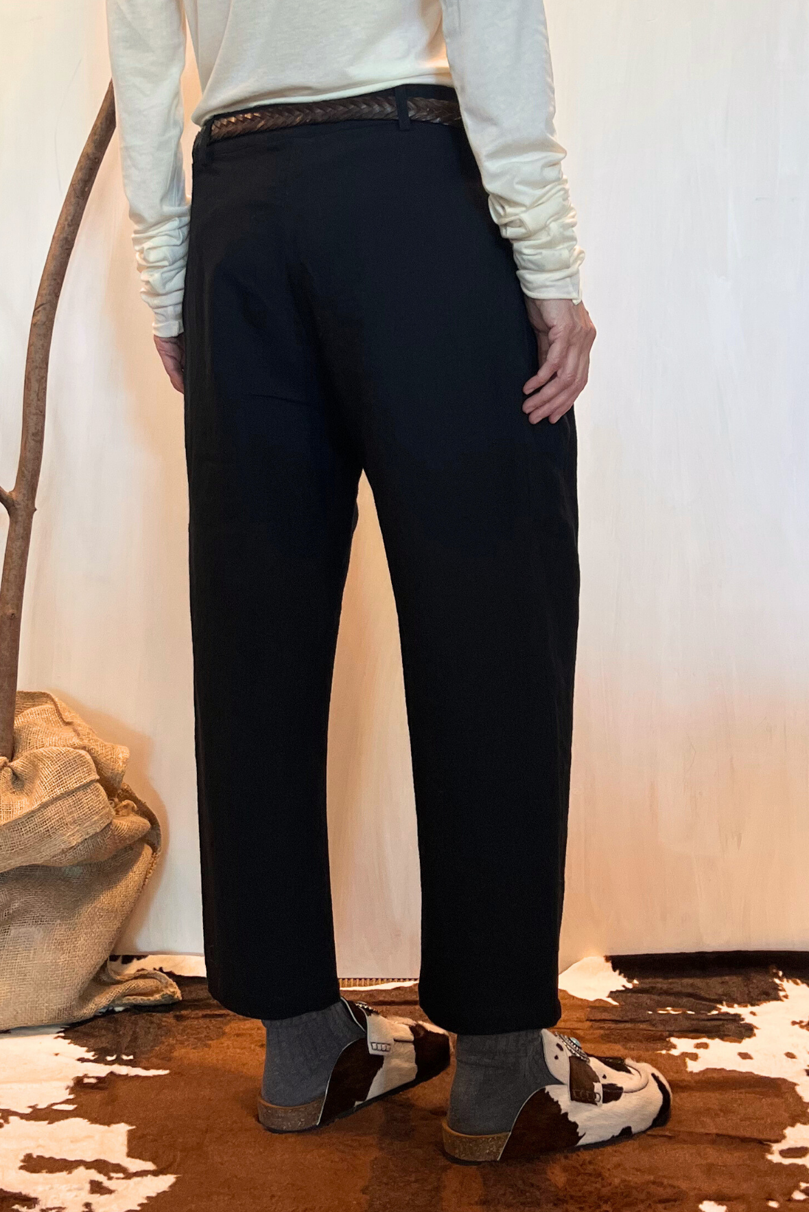 Pantalone balloon crop