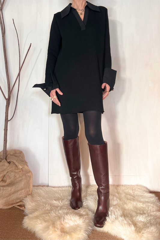 Mini abito polo in maglia