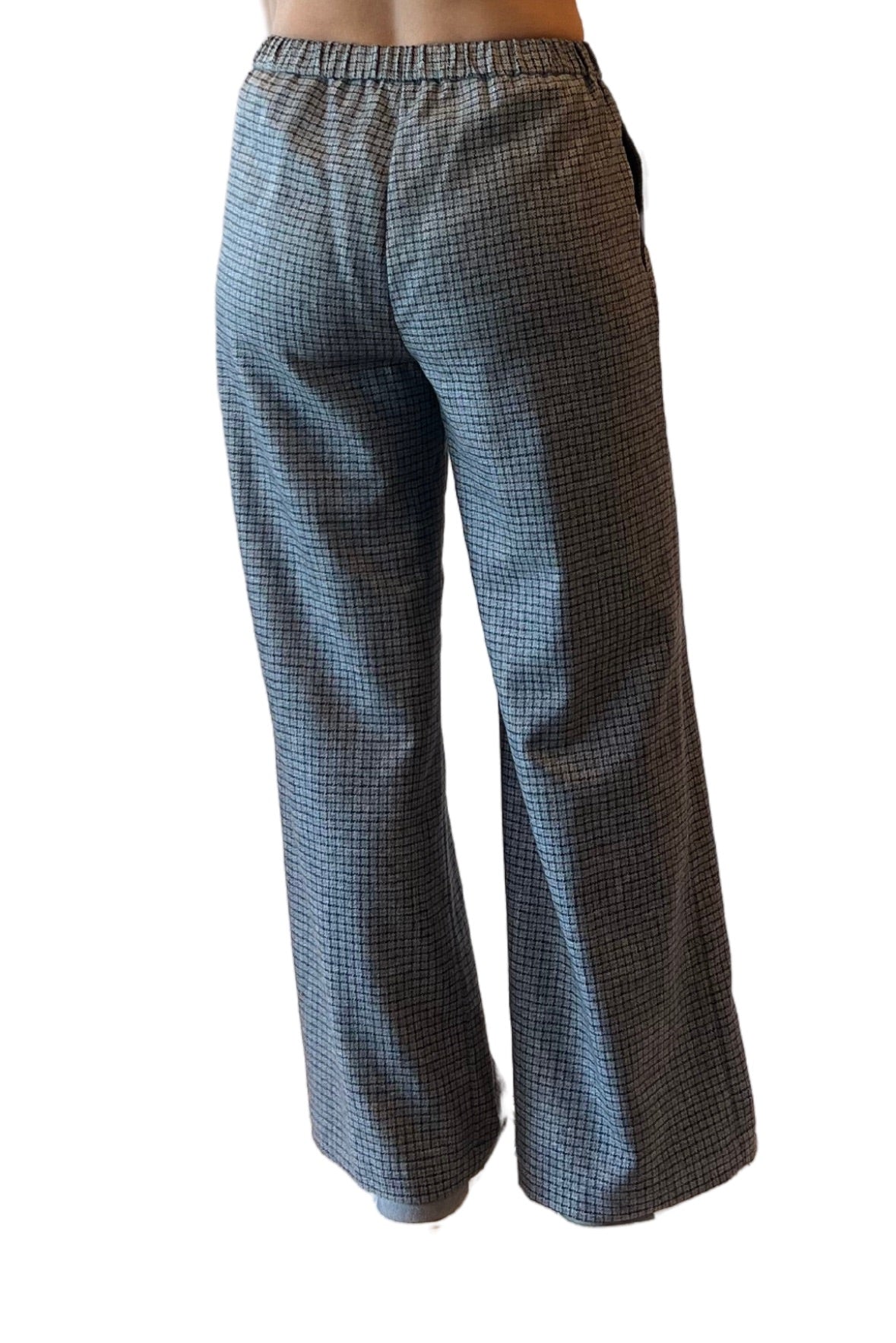 Pantalone palazzo in lana