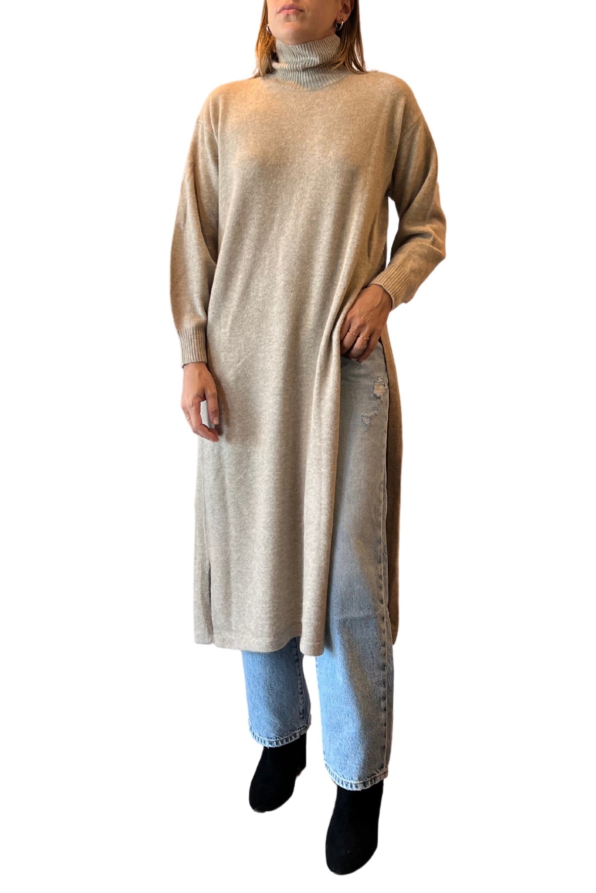 Abito maxi spacco