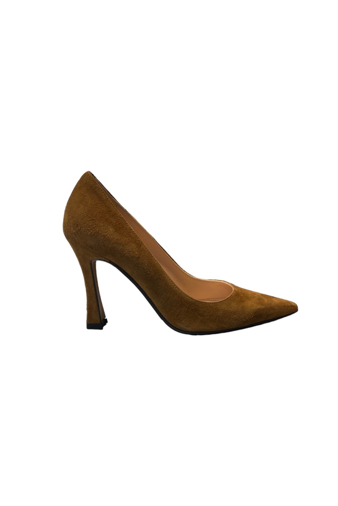 Décolléte in suede