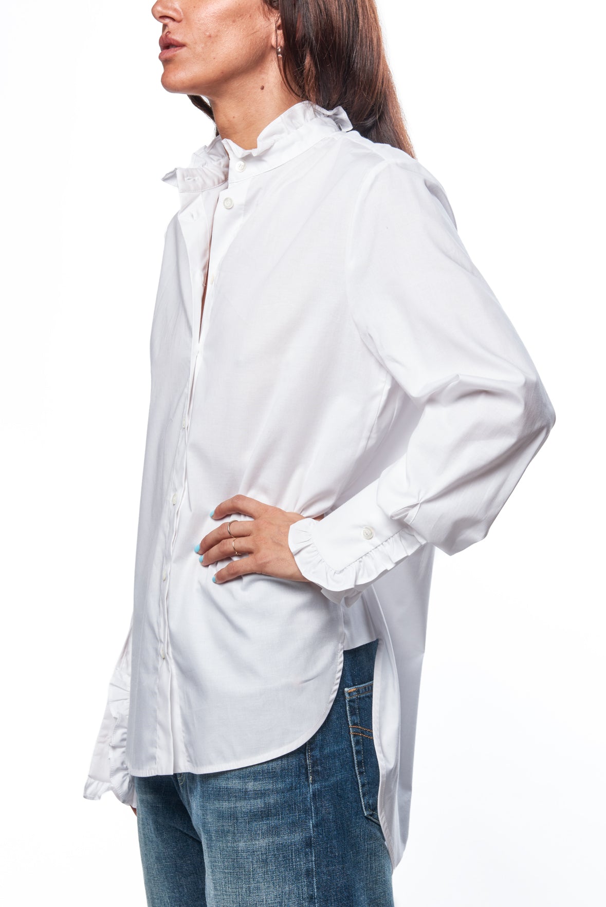 Camicia mini rouches