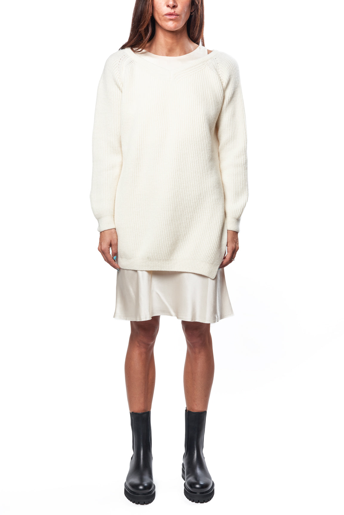 Abito in maglia sottoveste