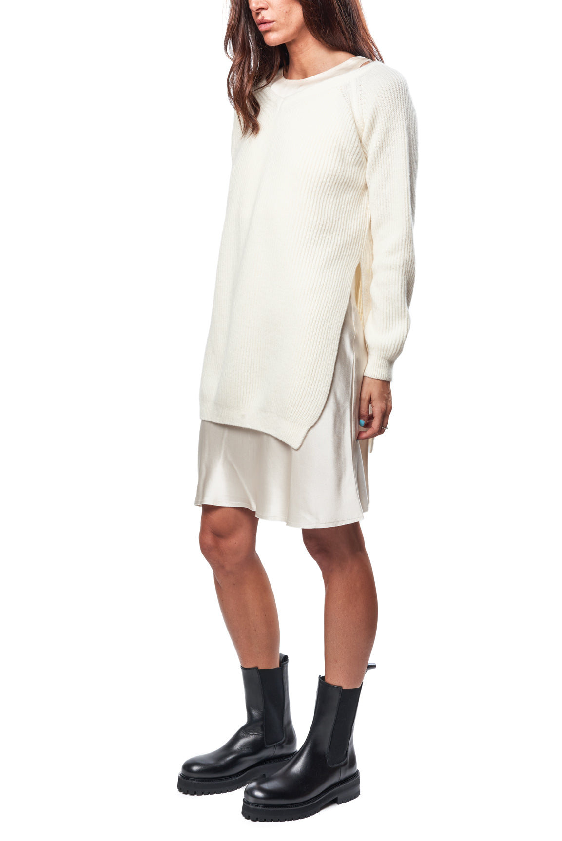 Abito in maglia sottoveste