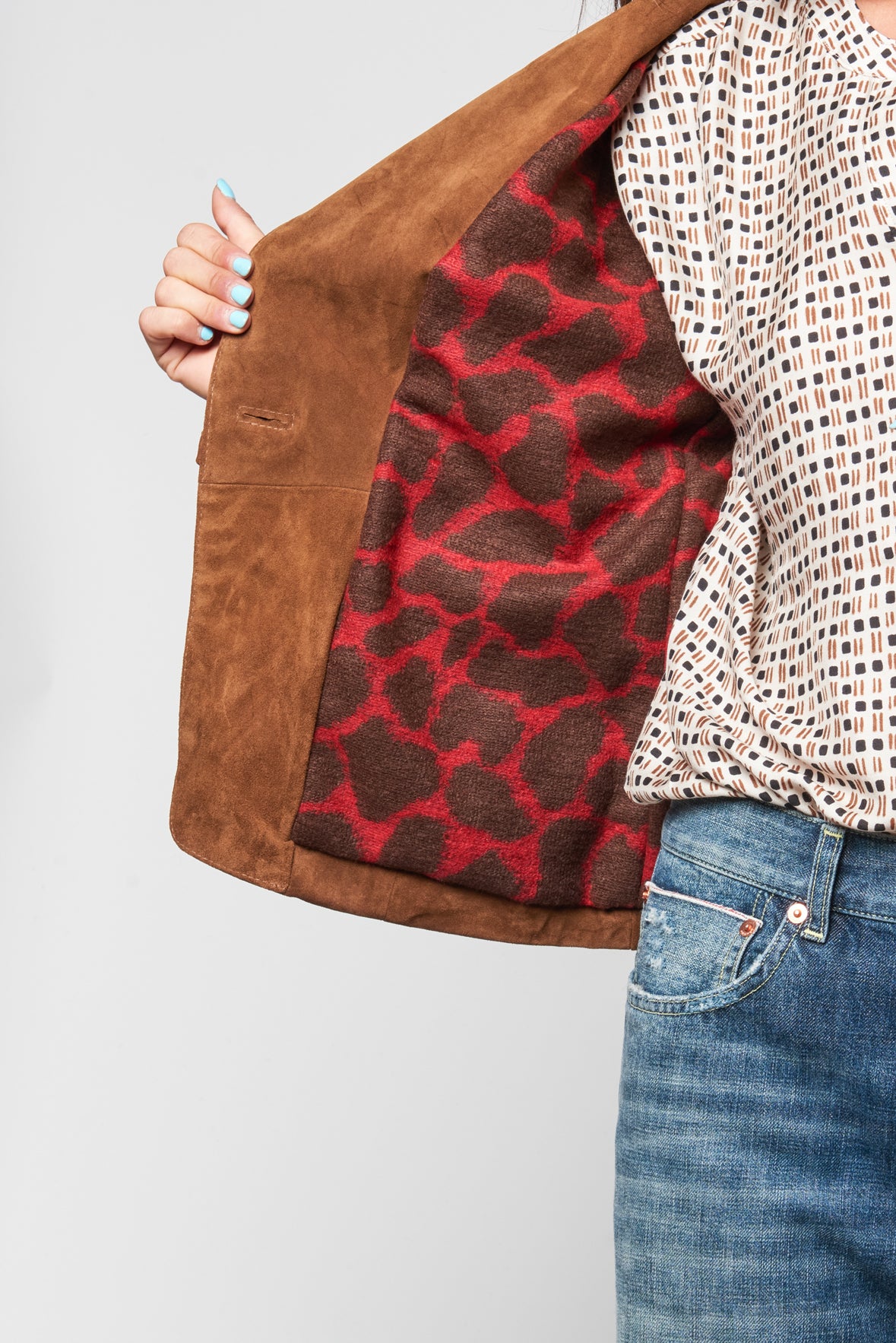 Blazer scamosciato
