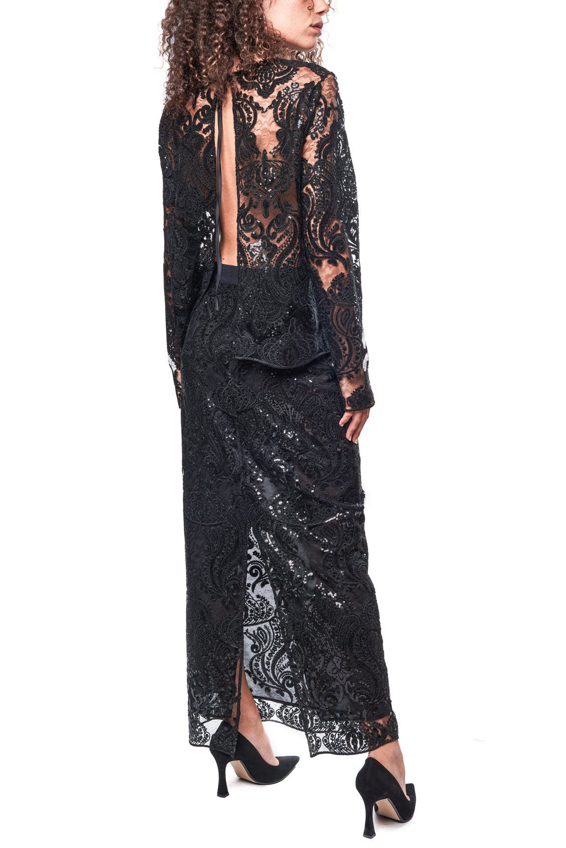 Blusa con paillettes