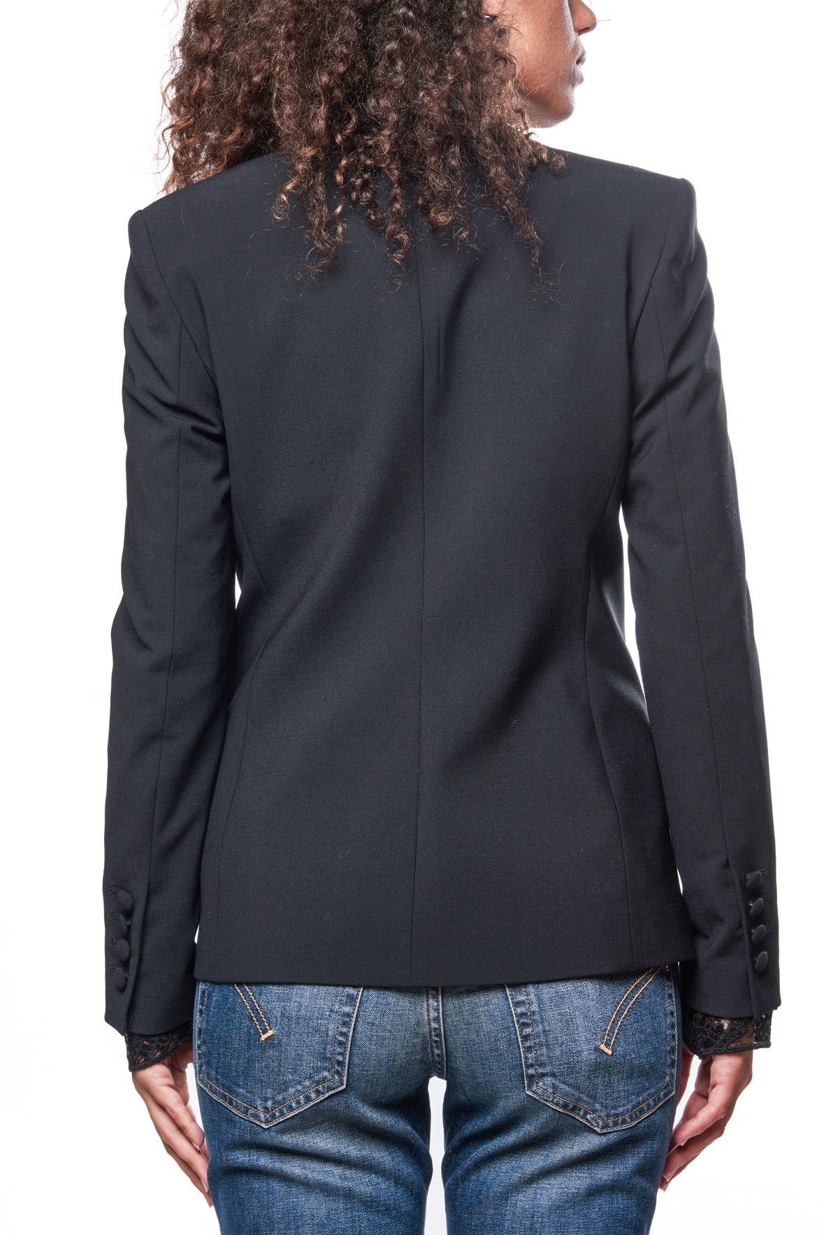 Blazer revers in raso