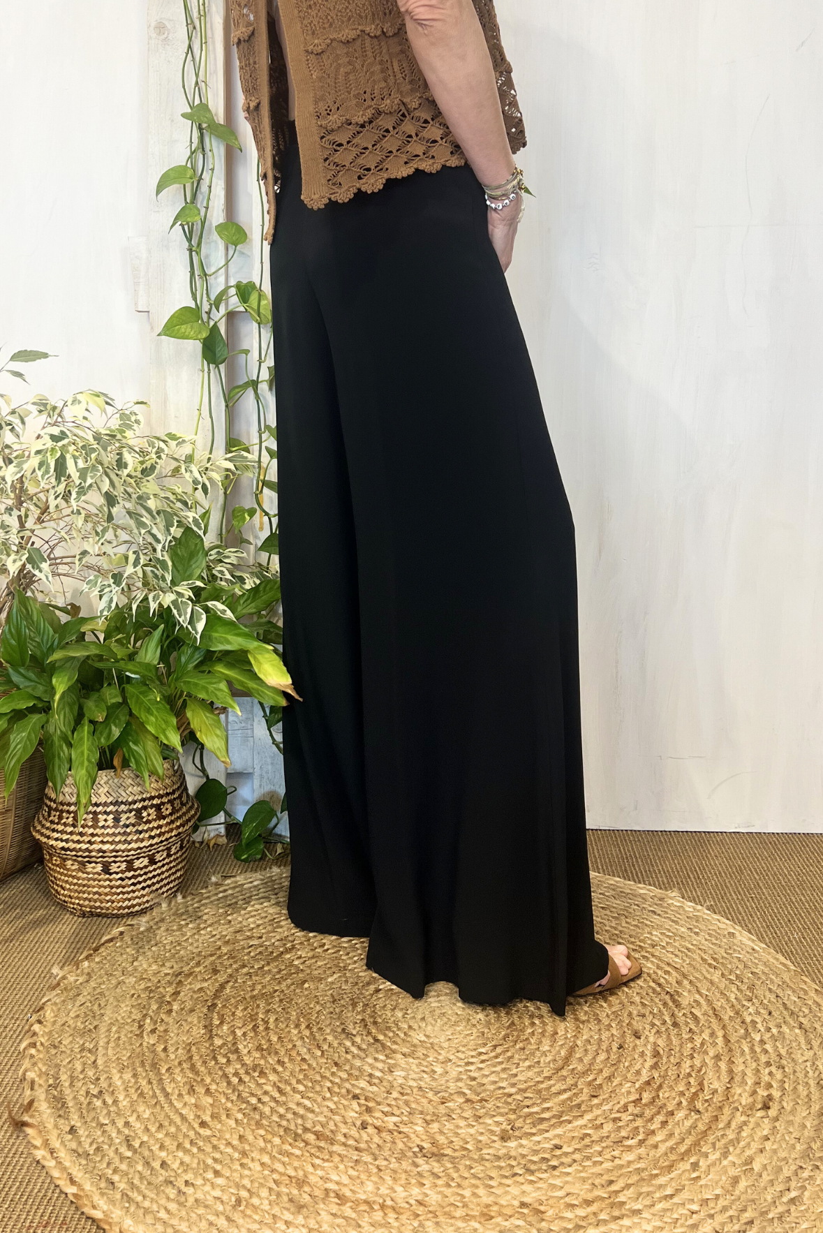 Pantalone farfalla in crepe