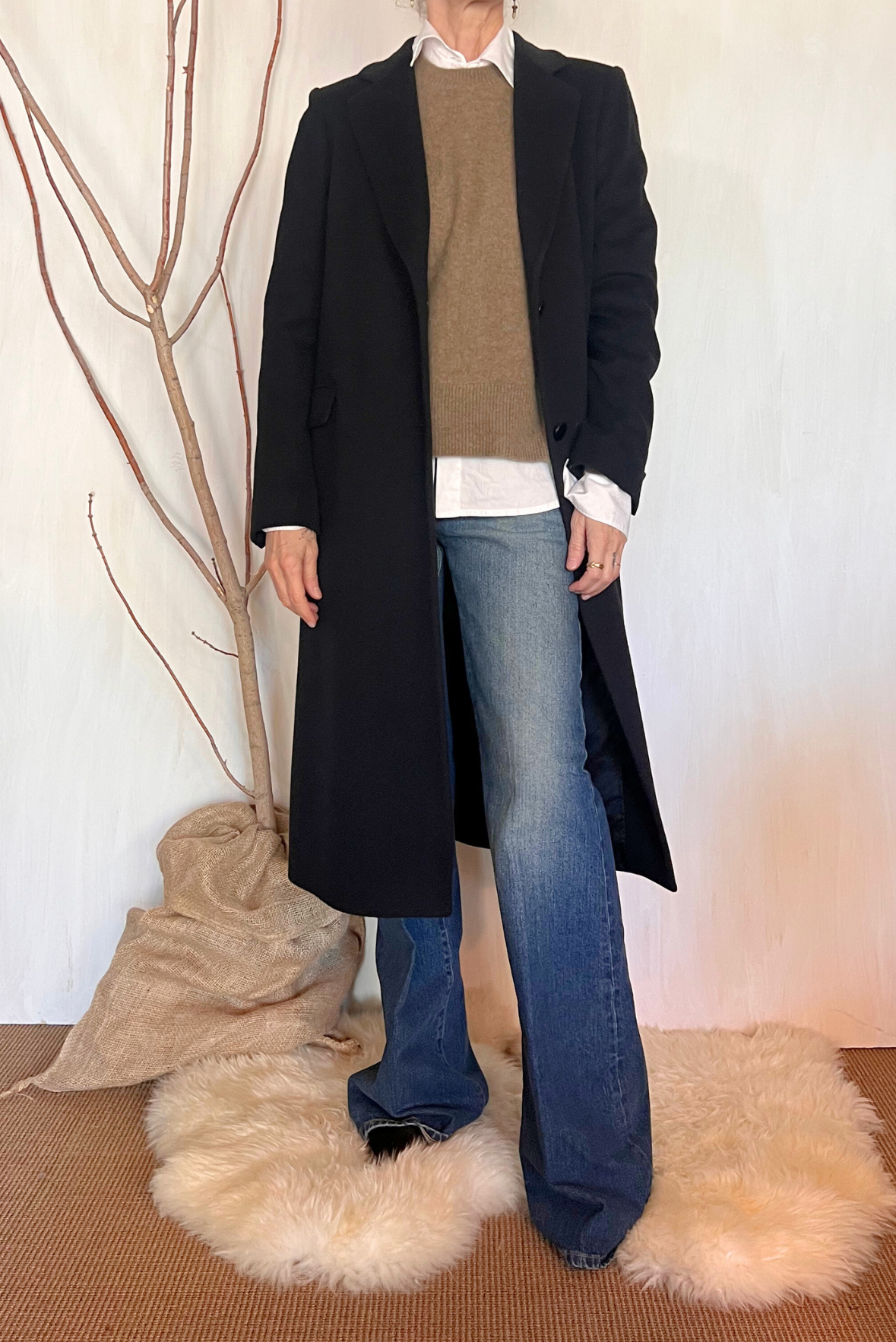 Cappotto in lana misto kashmir