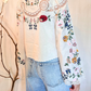 Camicia ricami e pizzo