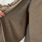 Maglia con sciarpa in lana vergine
