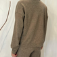 Maglia con sciarpa in lana vergine