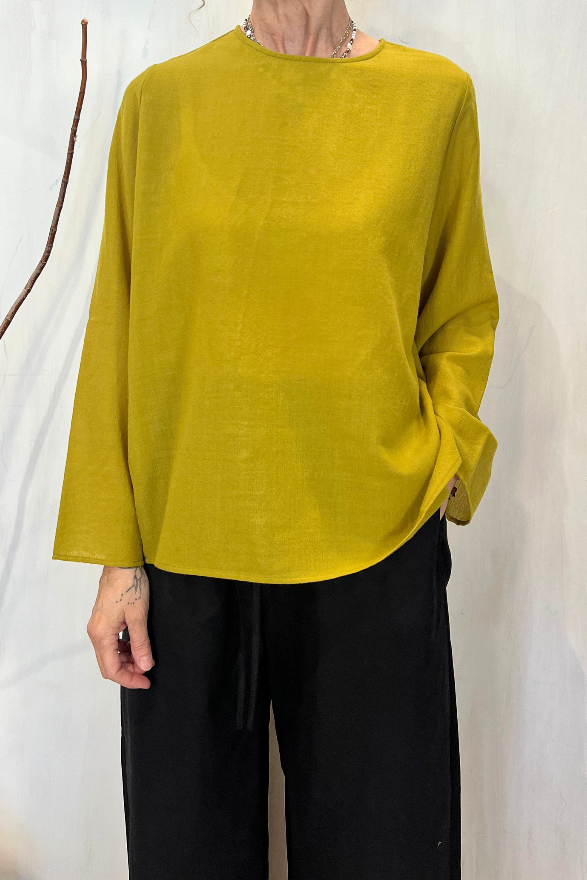 Top in lana vergine