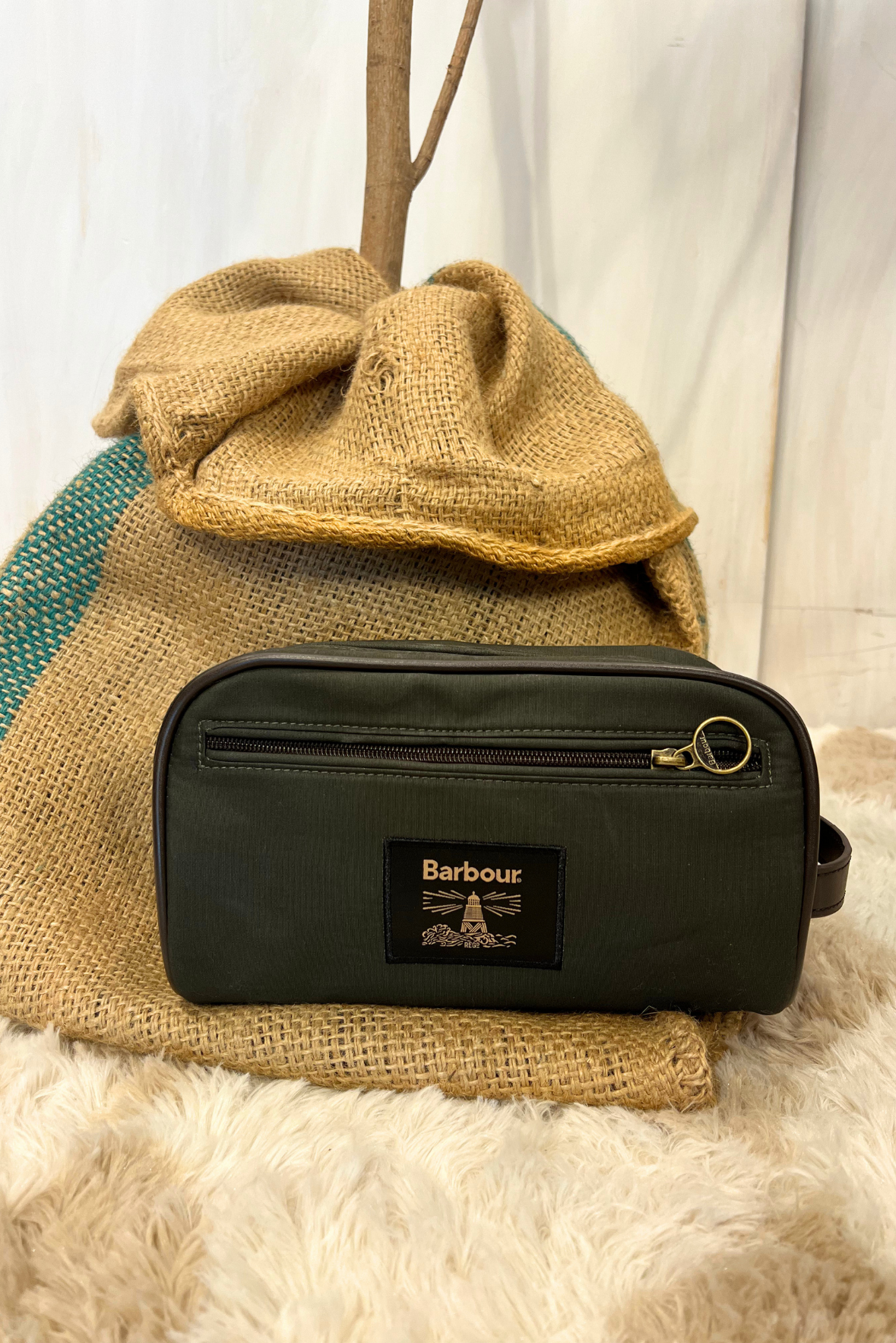 Beauty Case in cotone cerato