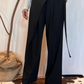 Pantalone con pannello e cintura