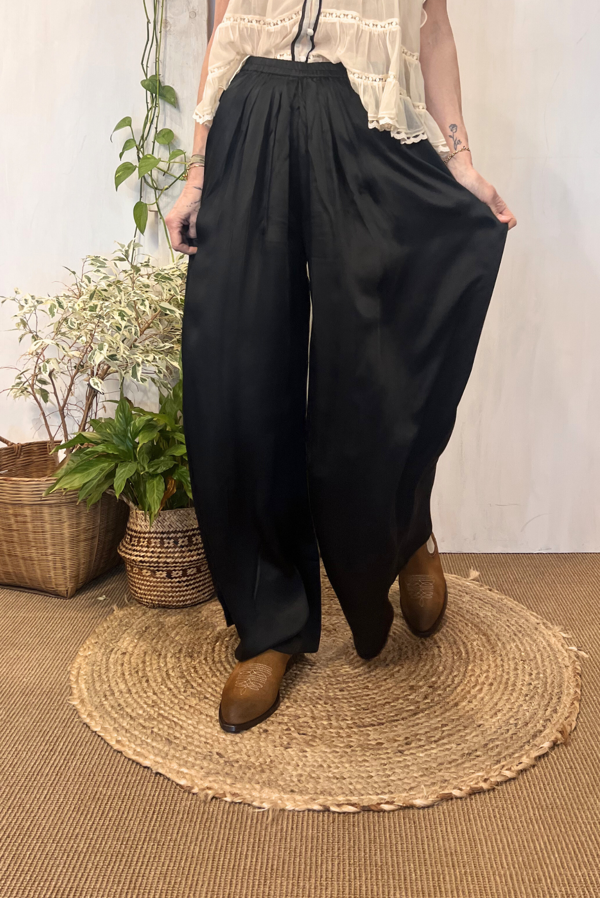 Pantalone palazzo in viscosa
