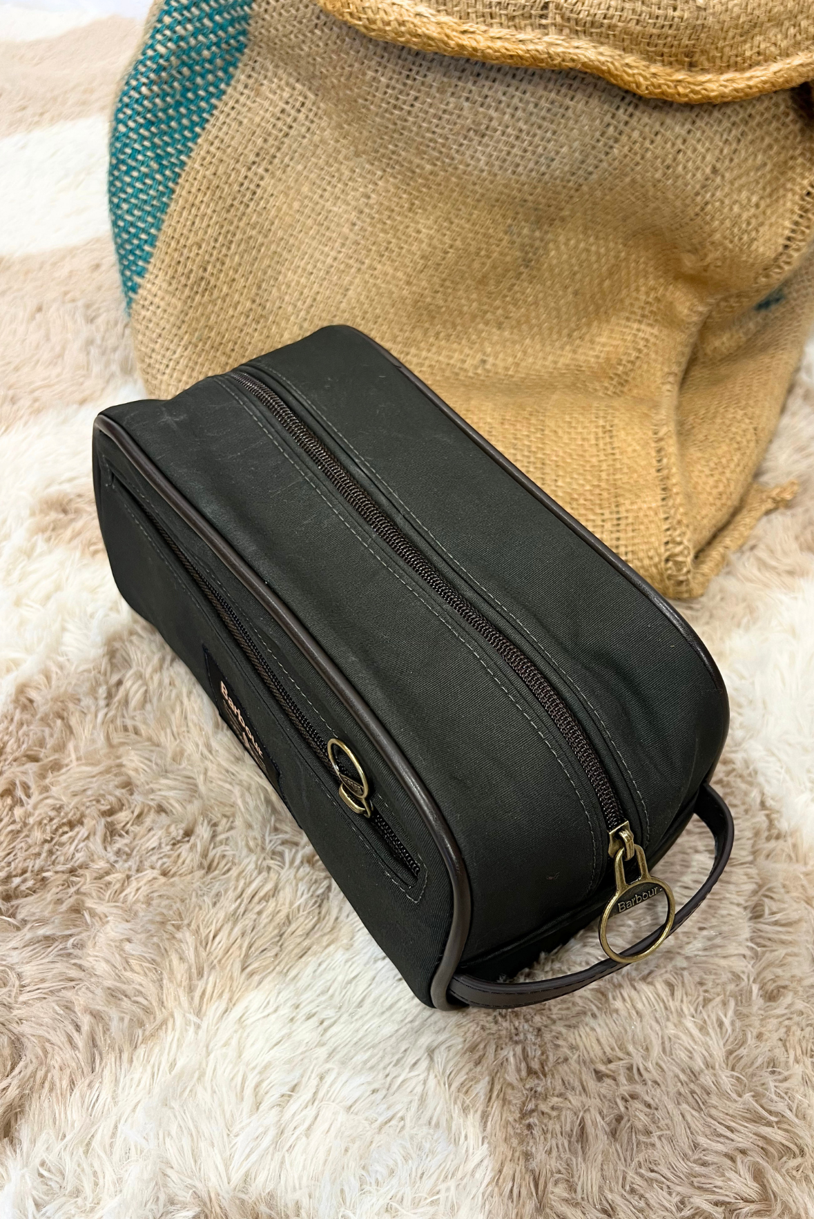 Beauty Case in cotone cerato