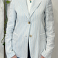 Blazer a righe in lino