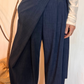 Pantalone con pannello e cintura