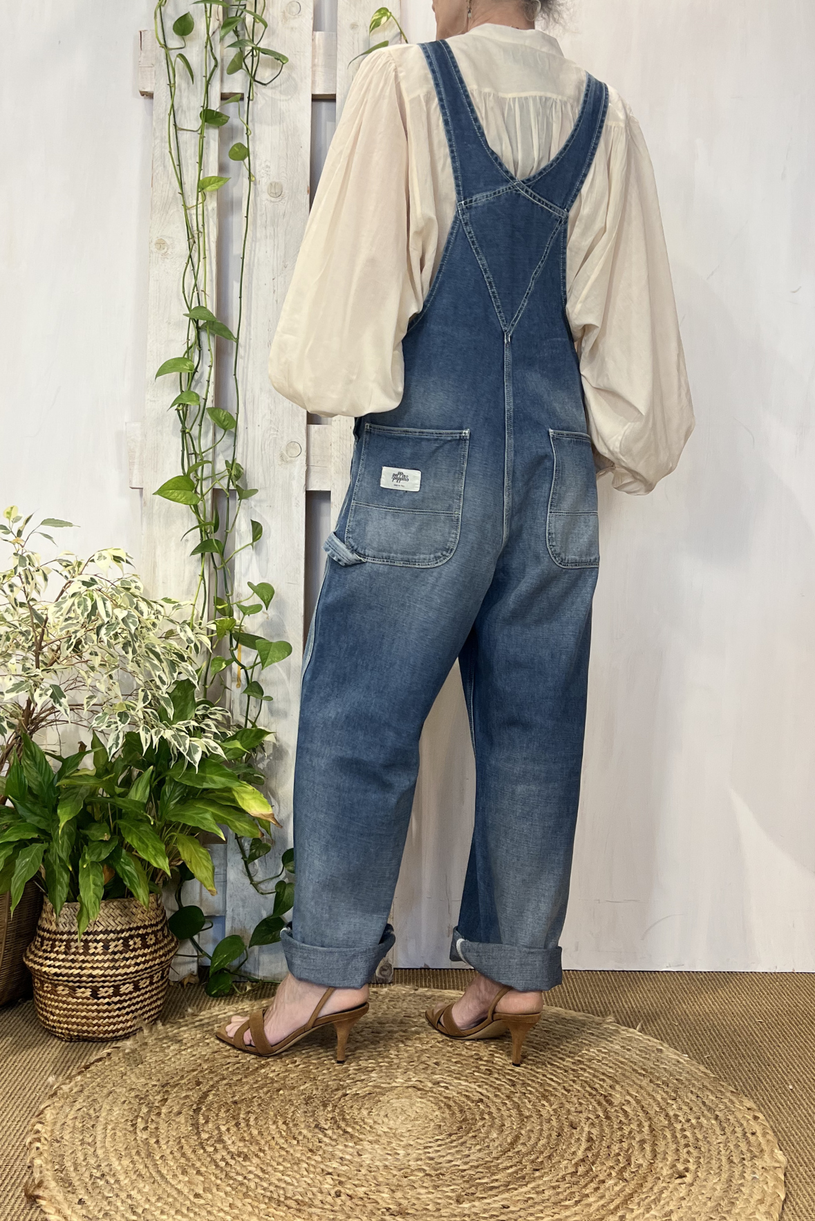 Salopette over in denim