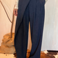 Pantalone con pannello e cintura