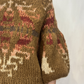Maglia jacquard maniche a sbuffo