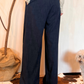 Pantalone con pannello e cintura