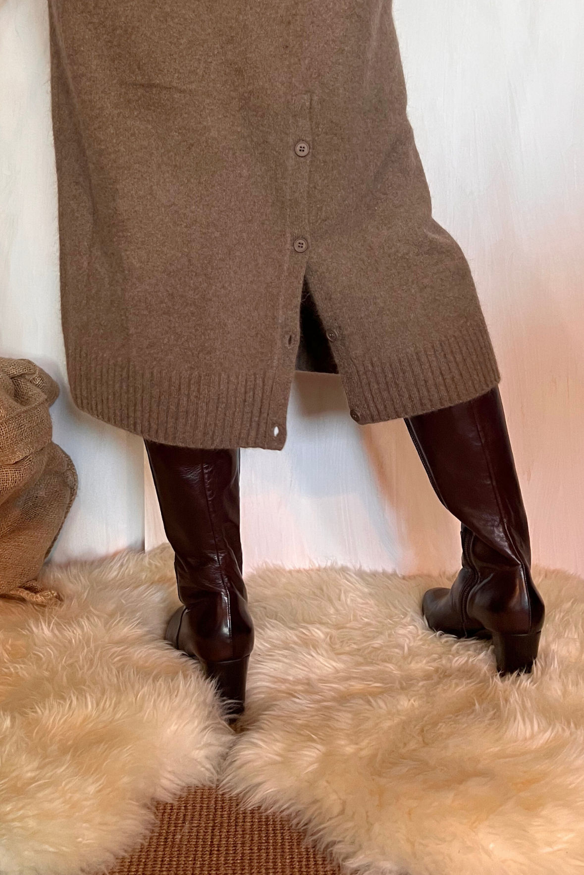 Abito lungo in maglia