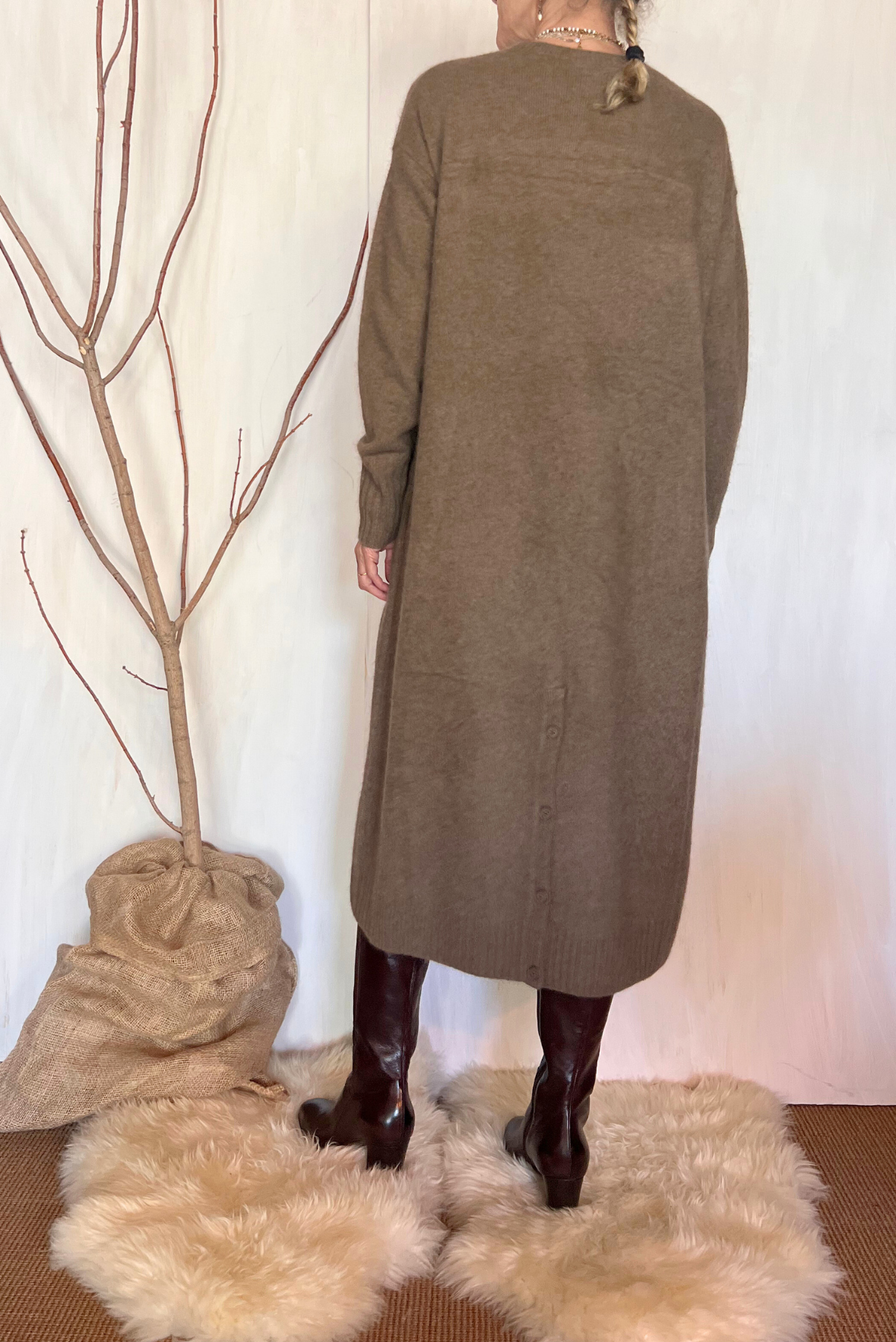 Abito lungo in maglia